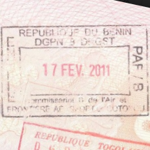 <Штамп:
Республика Бенин
17 февраля 2011
PAF/B>